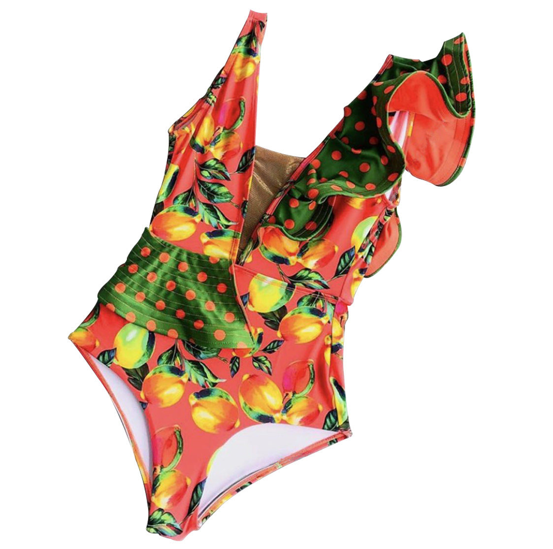 One-Piece Swimsuit Bikini Ruffle Swimsuit