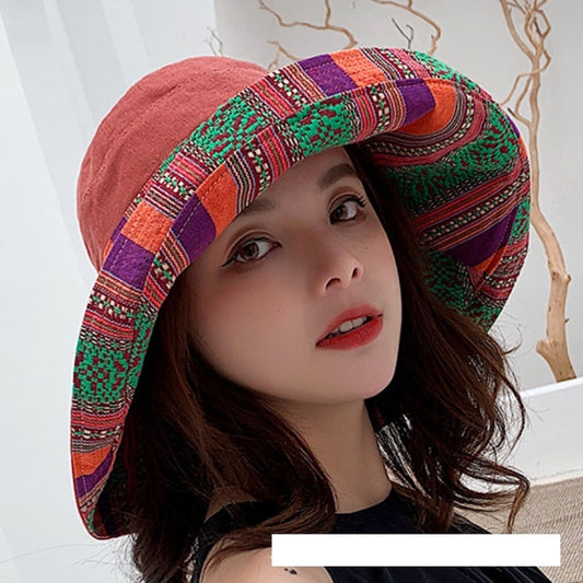 versatile hat fisherman's hat Japanese face covering sun hat foldable sun hat