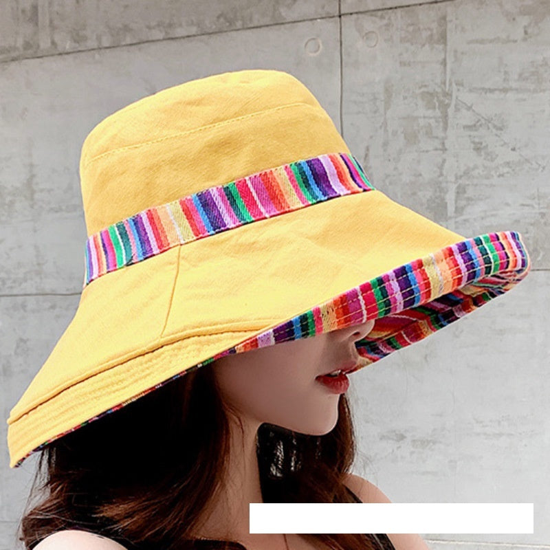 versatile hat fisherman's hat Japanese face covering sun hat foldable sun hat