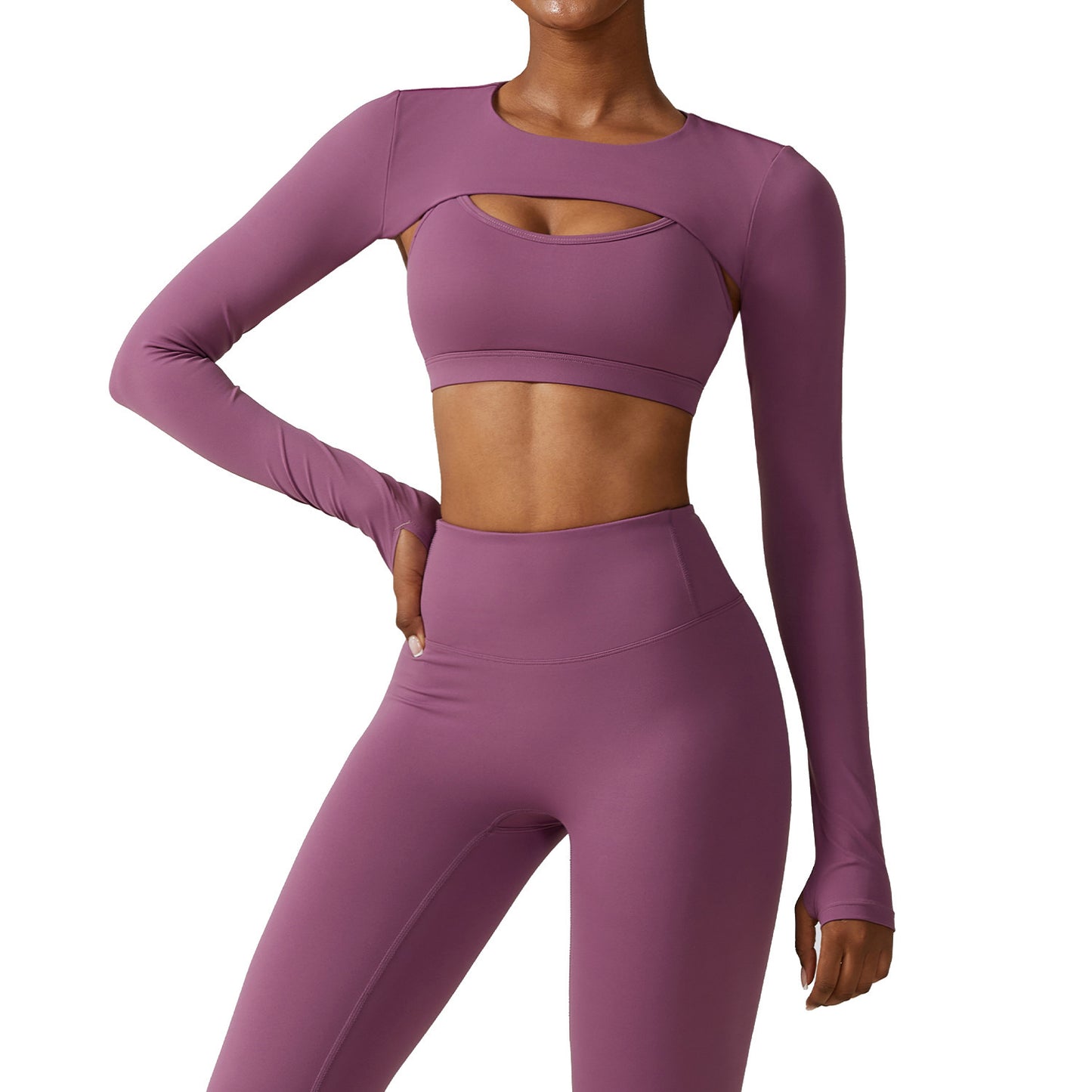 Long Sleeve Shawl Yoga Clothes