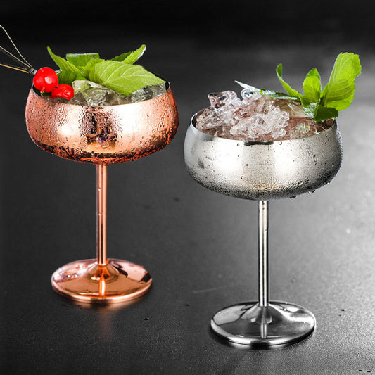 Creative metal wine glass