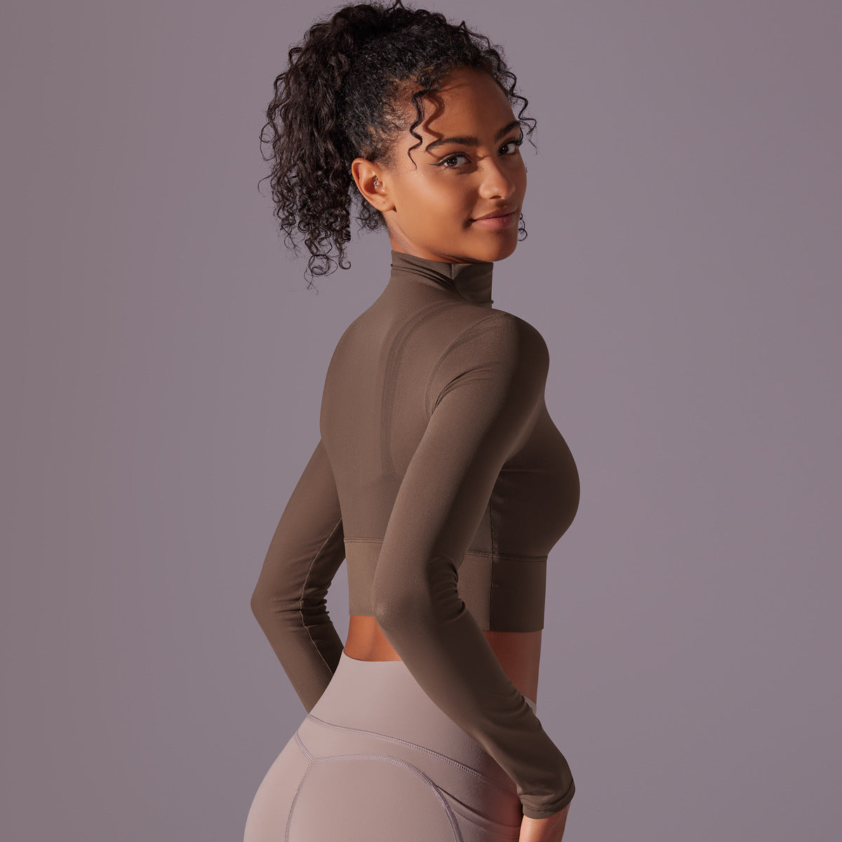Mesh Yoga Clothes Long Sleeve Quick-drying Workout Top