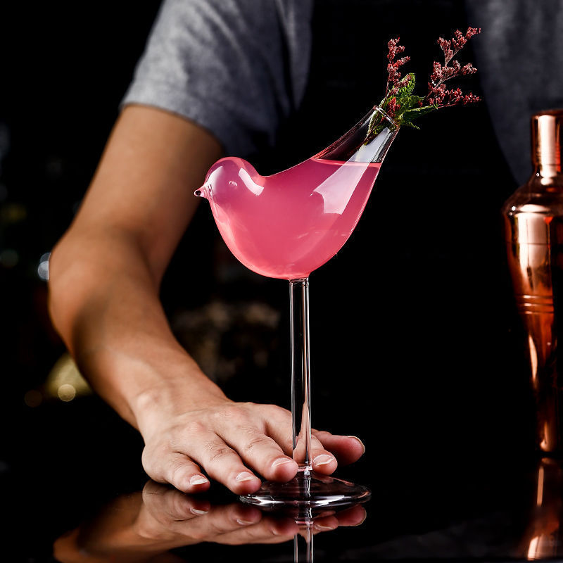 Creative Bird Glass Wine Glass Cocktail