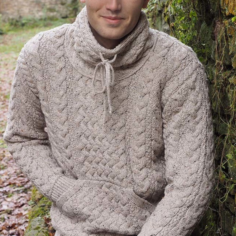 Buttons Ripped men sweater