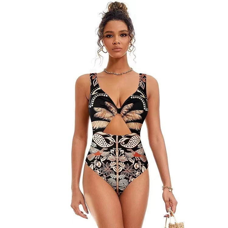 Fashion One-piece Swimsuit Suit Vacation Beach Swimsuit