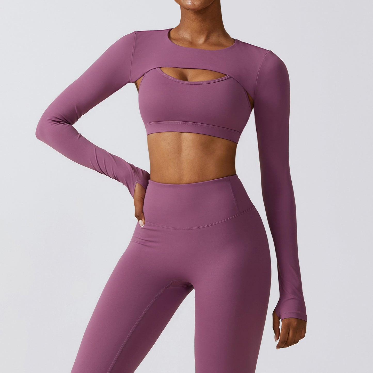 Long Sleeve Shawl Yoga Clothes