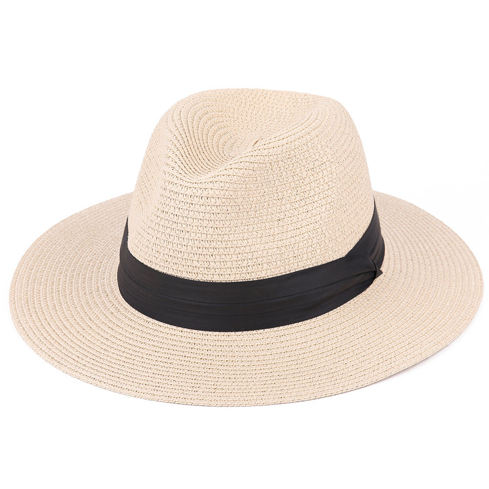 Outdoor Sunscreen Fisherman Tide Panama Sun Men'S Women'S Sunshade Beach Seaside Holiday Hat