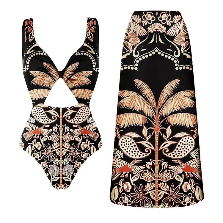 Fashion One-piece Swimsuit Suit Vacation Beach Swimsuit