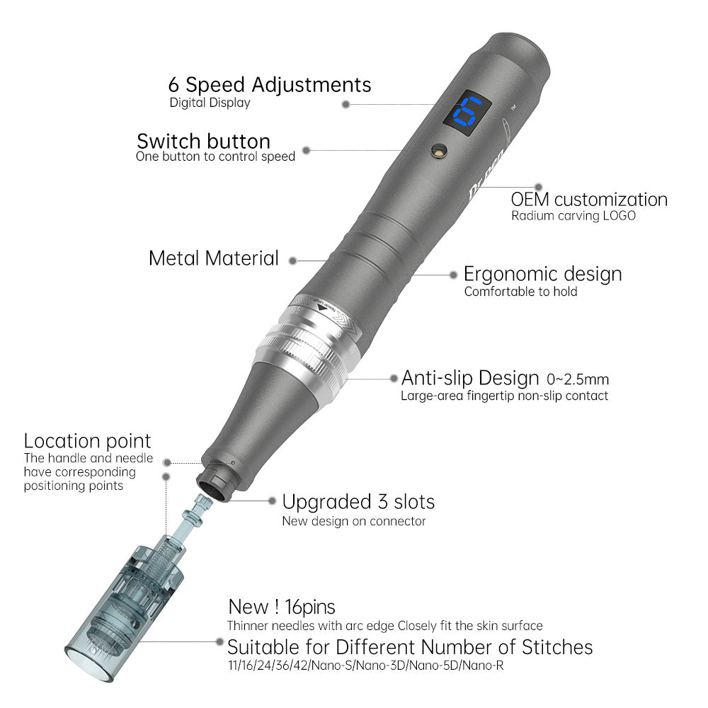 Wireless Mode Electric Micro-Needle Beauty Device