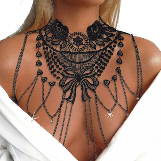 Sexy Lace Ruffled Body Chains