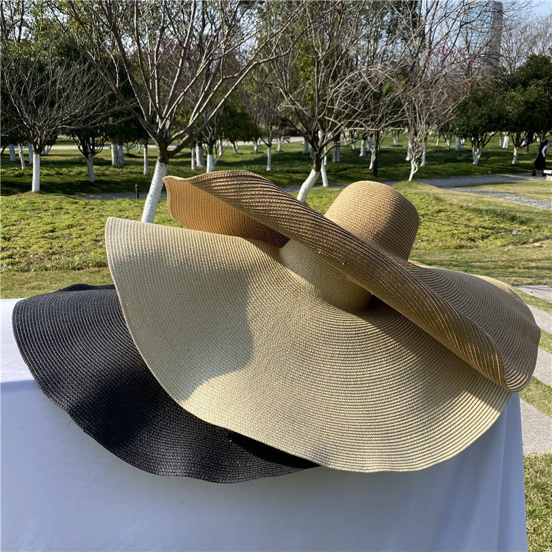 Foldable Beach Straw Oversized Sun Hat