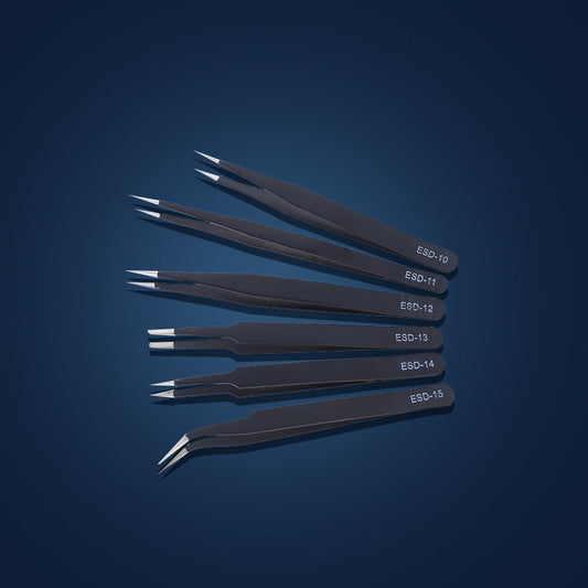 Stainless Steel Pointed And Curved Eyelash Extension Tweezers
