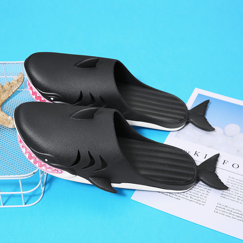 Shark Slippers Beach Shoes Home Flat Slippers Women/ Men