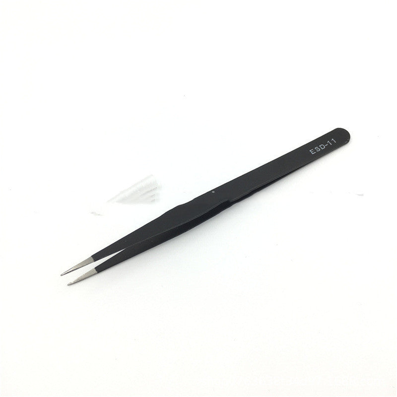 Stainless Steel Pointed And Curved Eyelash Extension Tweezers