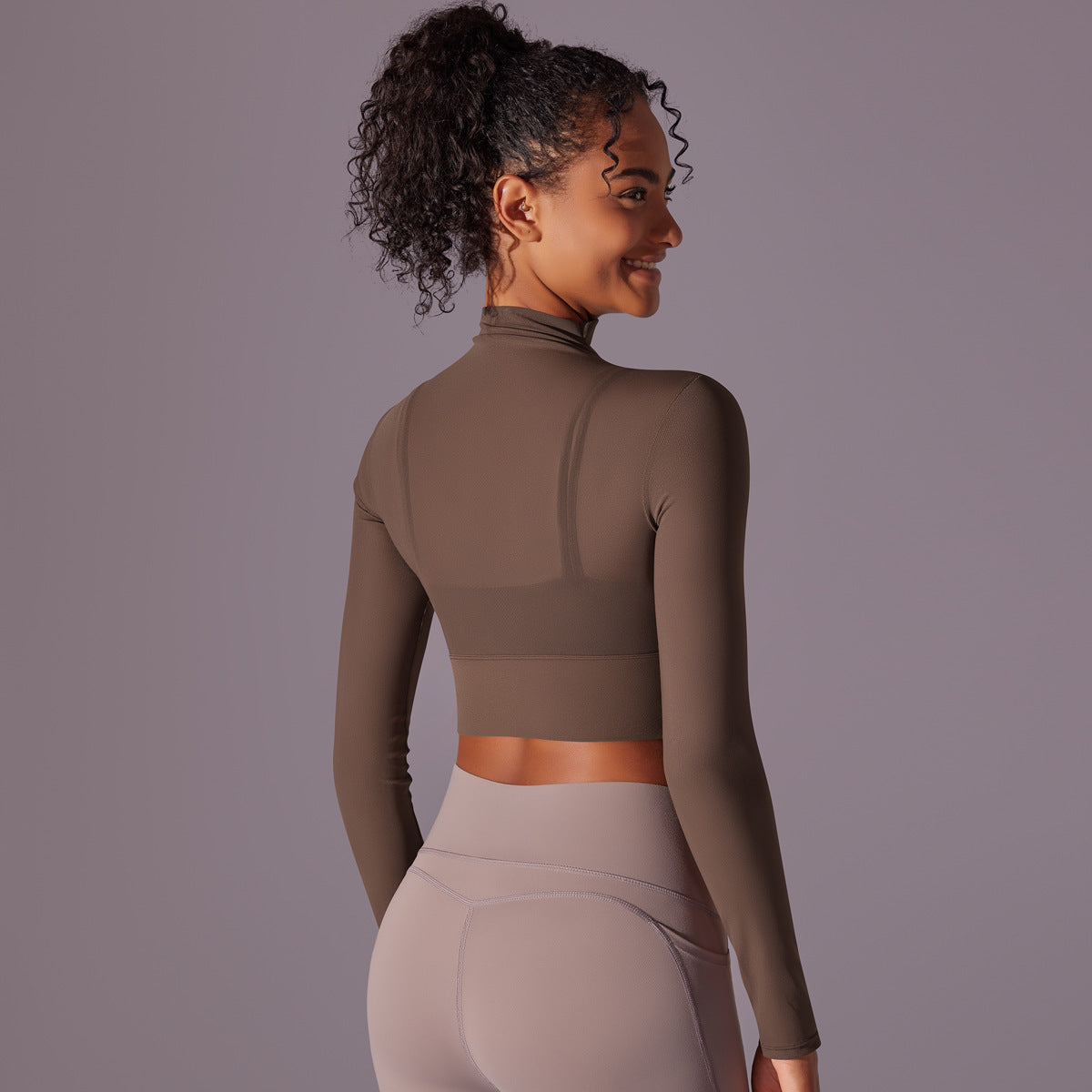 Mesh Yoga Clothes Long Sleeve Quick-drying Workout Top