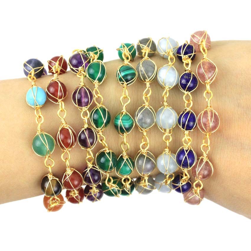 Natural Stone Bracelet  Chain