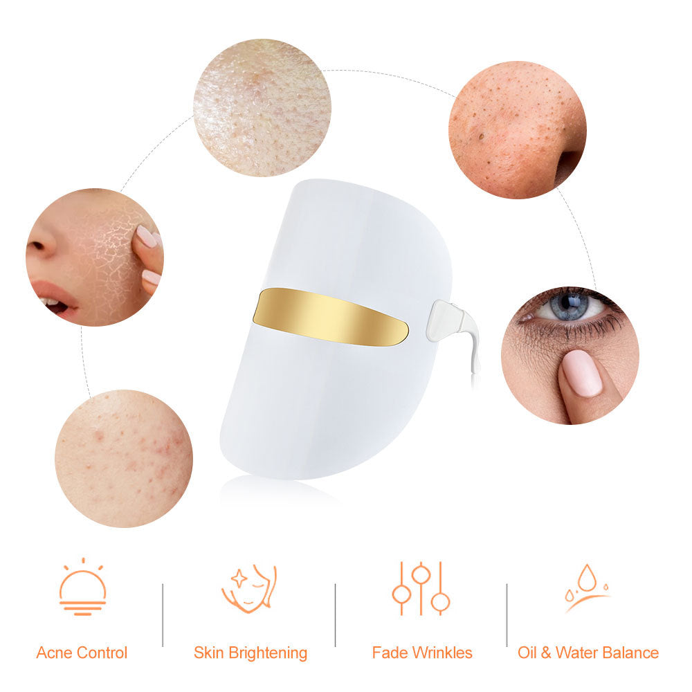 Led seven-color spectrum beauty mask