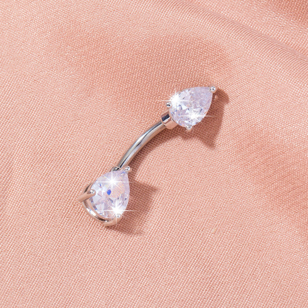 Exquisite Zircon Belly Button Ring