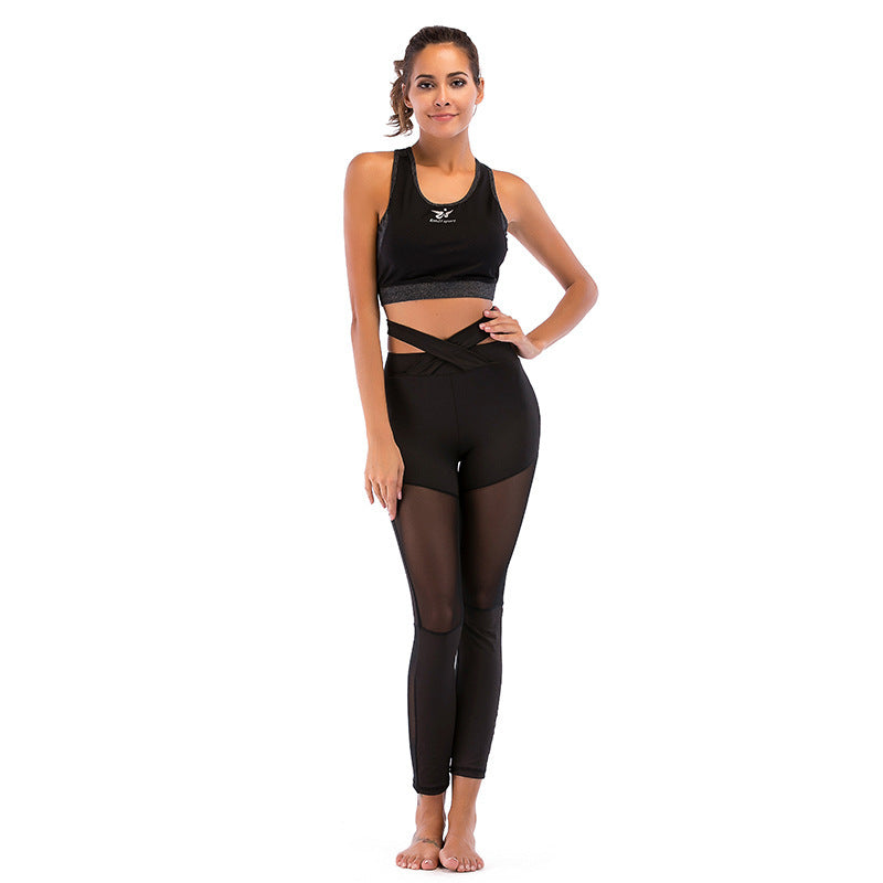 Waistline elastic yoga pants