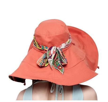 Foldable Sunshade Double-sided Versatile Seaside Vacation Sun Protection Big Brim Beach Hat