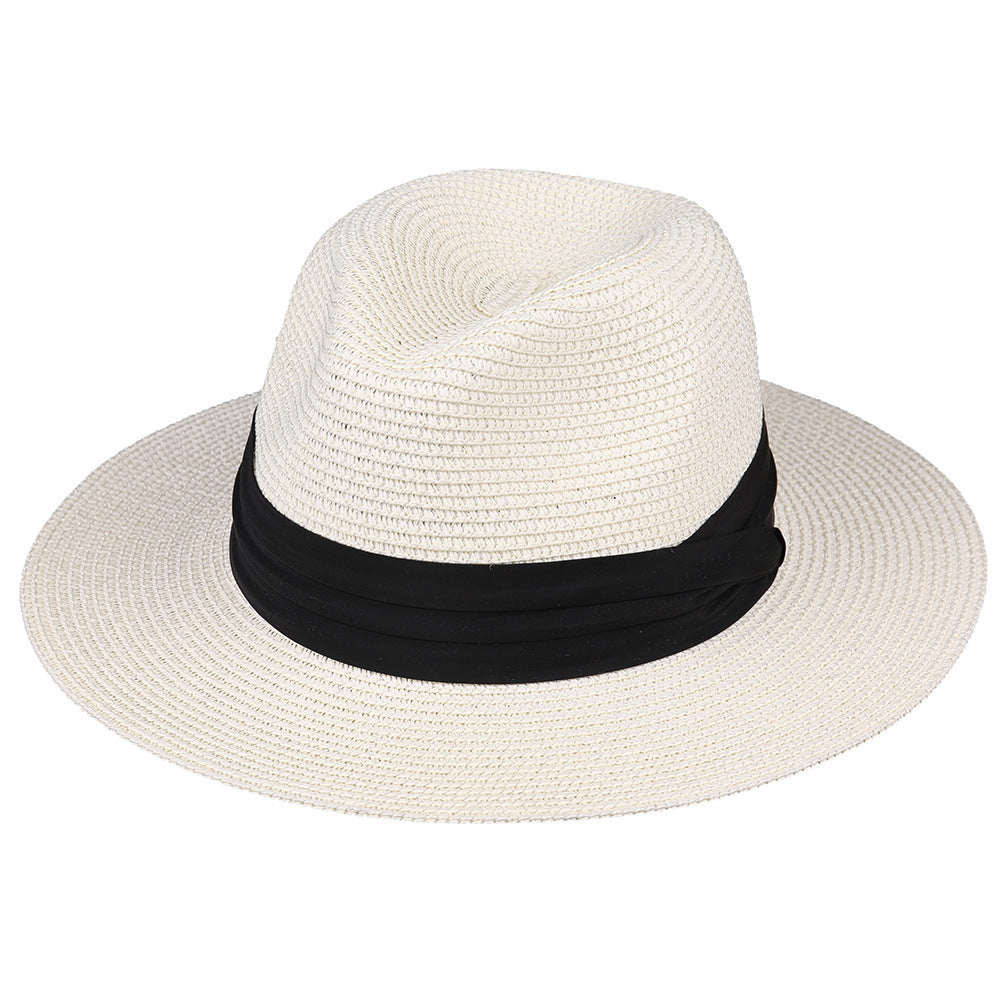 Outdoor Sunscreen Fisherman Tide Panama Sun Men'S Women'S Sunshade Beach Seaside Holiday Hat