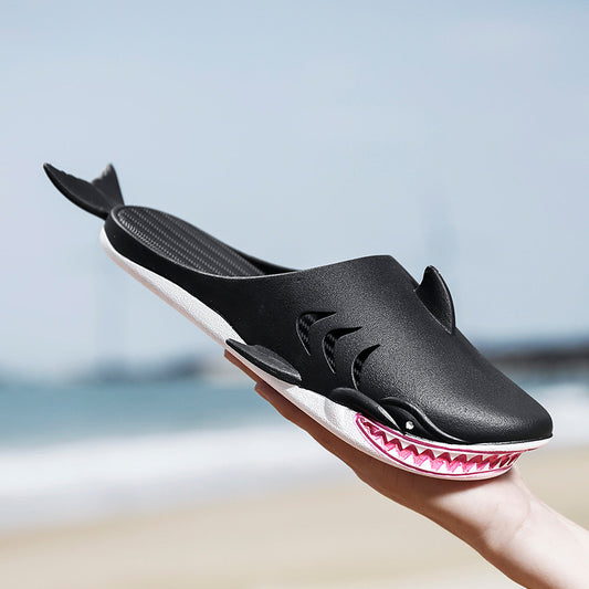 Shark Slippers Beach Shoes Home Flat Slippers Women/ Men