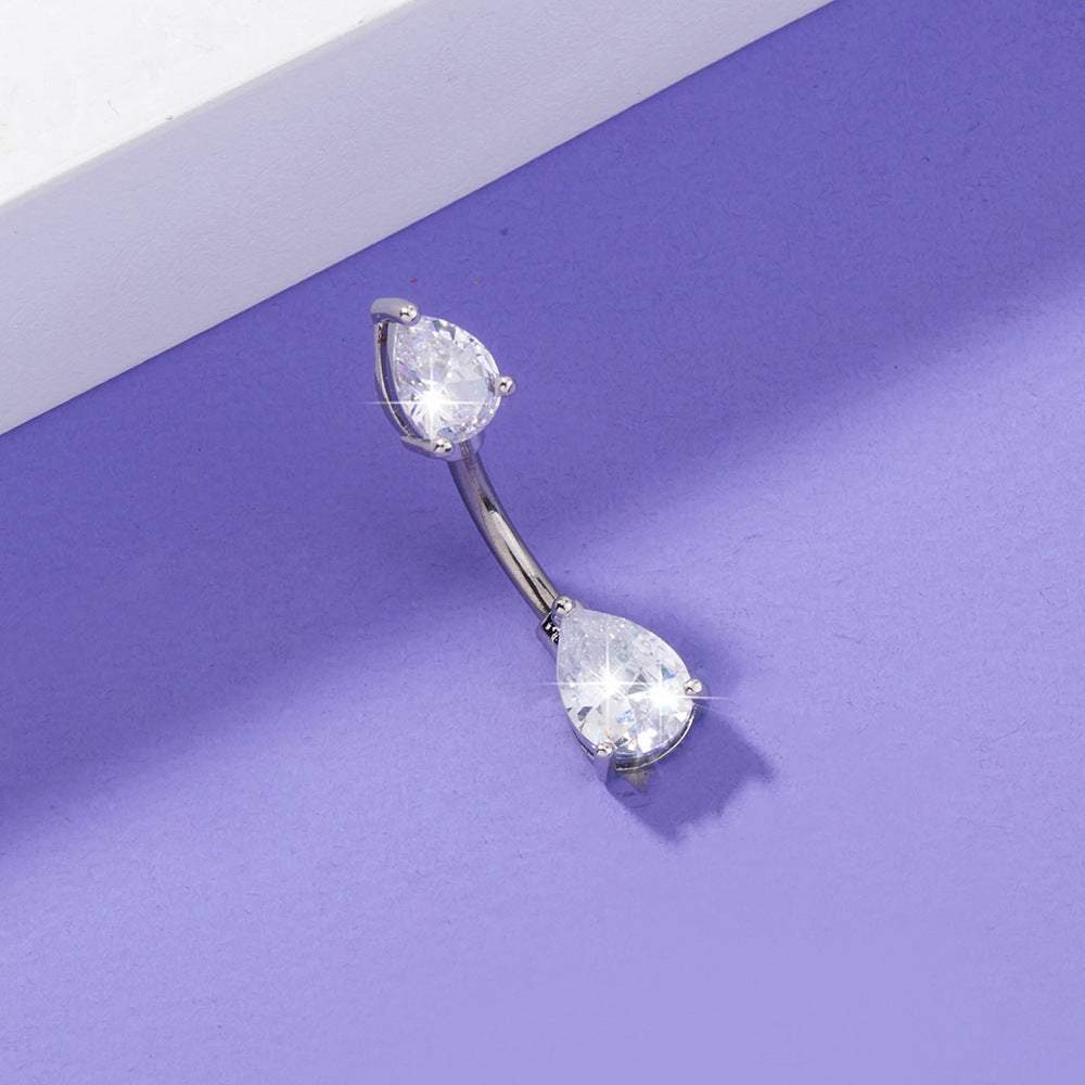 Exquisite Zircon Belly Button Ring