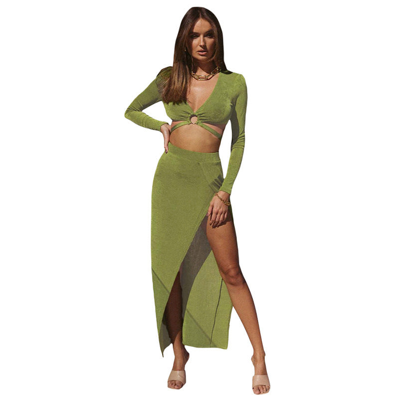 Top And Skirts Sexy Club Matching Set