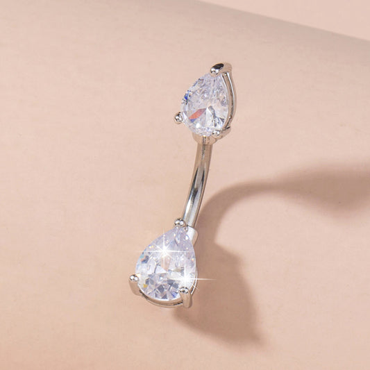 Exquisite Zircon Belly Button Ring