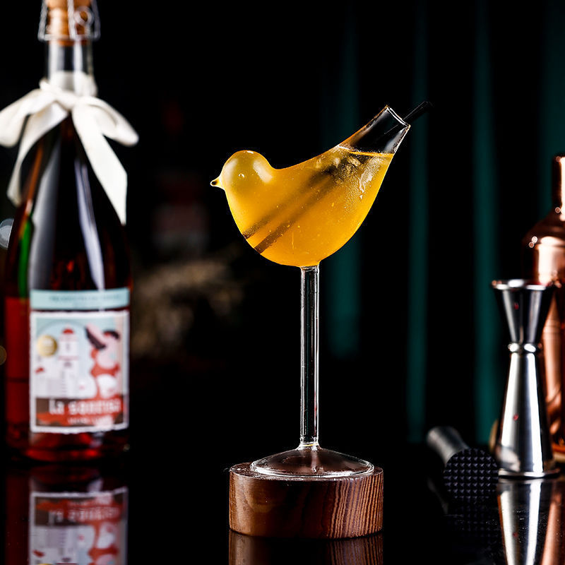 Creative Bird Glass Wine Glass Cocktail
