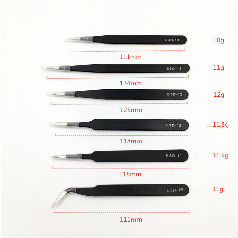 Stainless Steel Pointed And Curved Eyelash Extension Tweezers