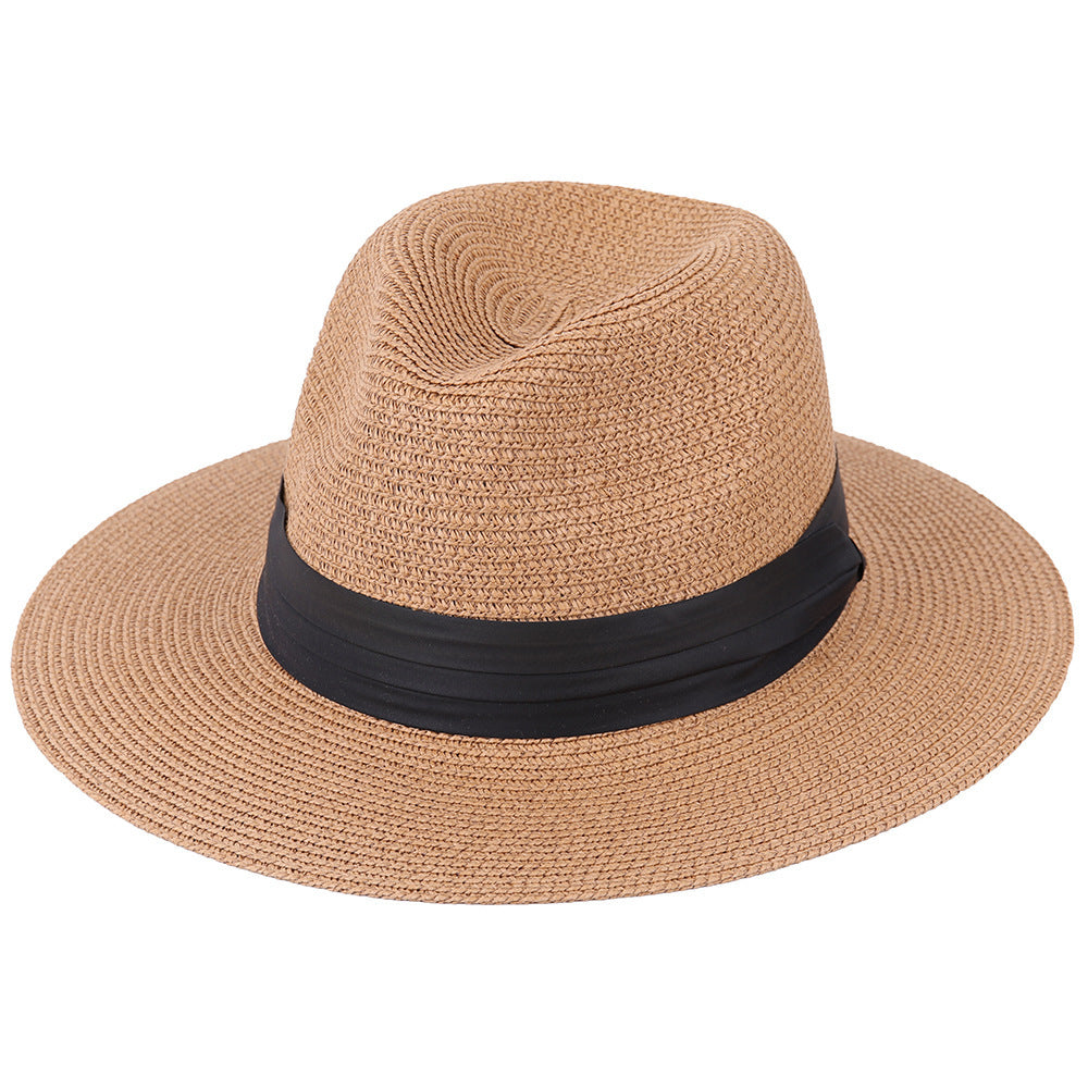 Outdoor Sunscreen Fisherman Tide Panama Sun Men'S Women'S Sunshade Beach Seaside Holiday Hat