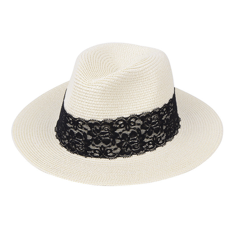 Outdoor Sunscreen Fisherman Tide Panama Sun Men'S Women'S Sunshade Beach Seaside Holiday Hat