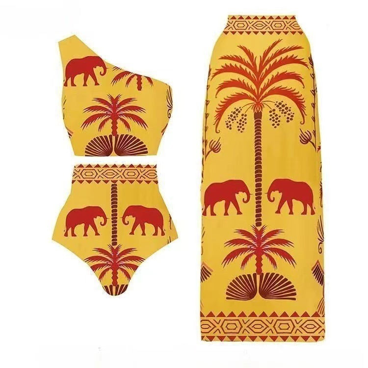 Fashion One-piece Swimsuit Suit Vacation Beach Swimsuit