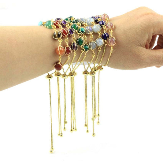 Natural Stone Bracelet  Chain